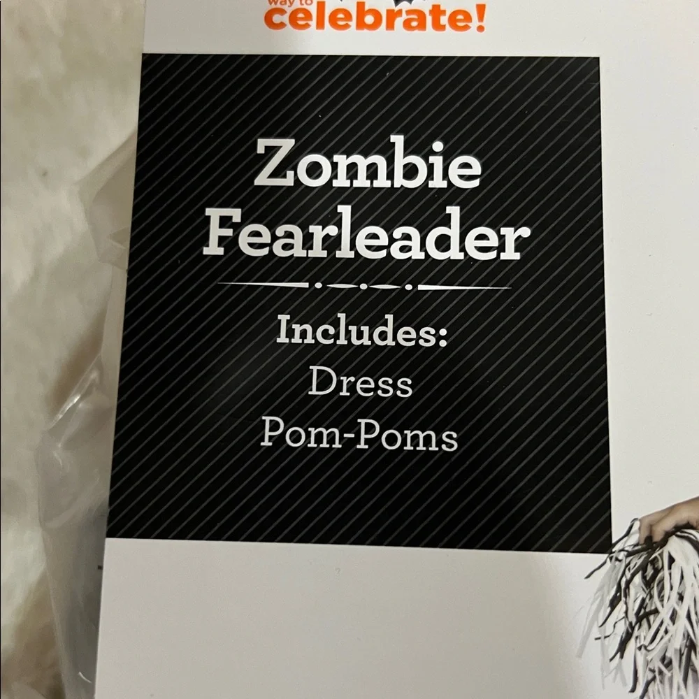 Girls zombie fearleader cheerleader costume XL (14/16)
